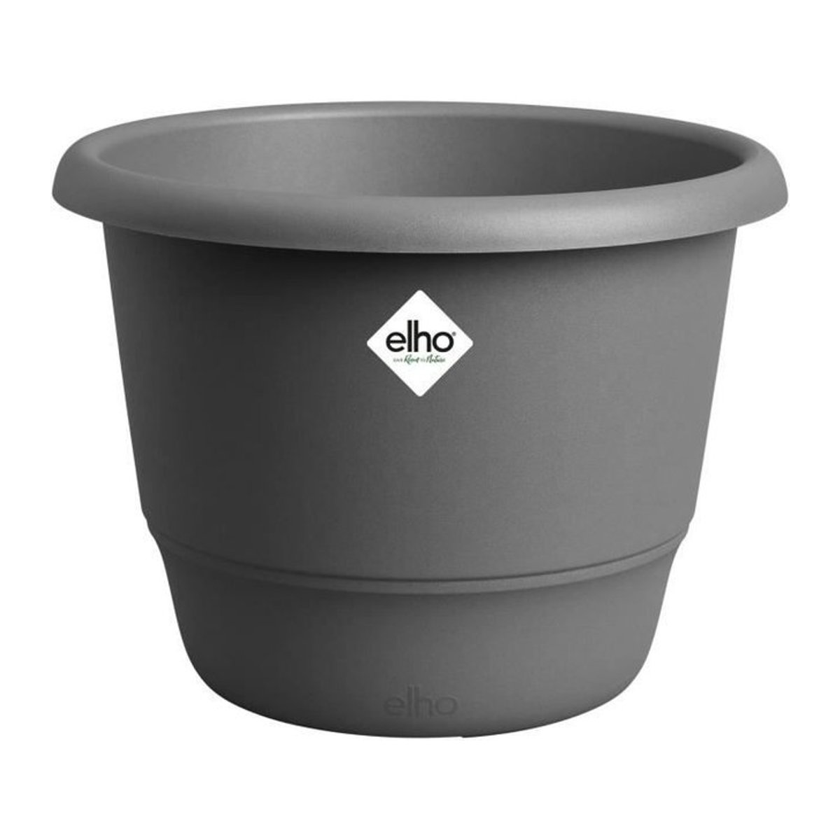 ELHO Amiga Rund Pflanztopf Schwarz Ø 47 cm x H 35 cm für Außenbereich - Bild 1