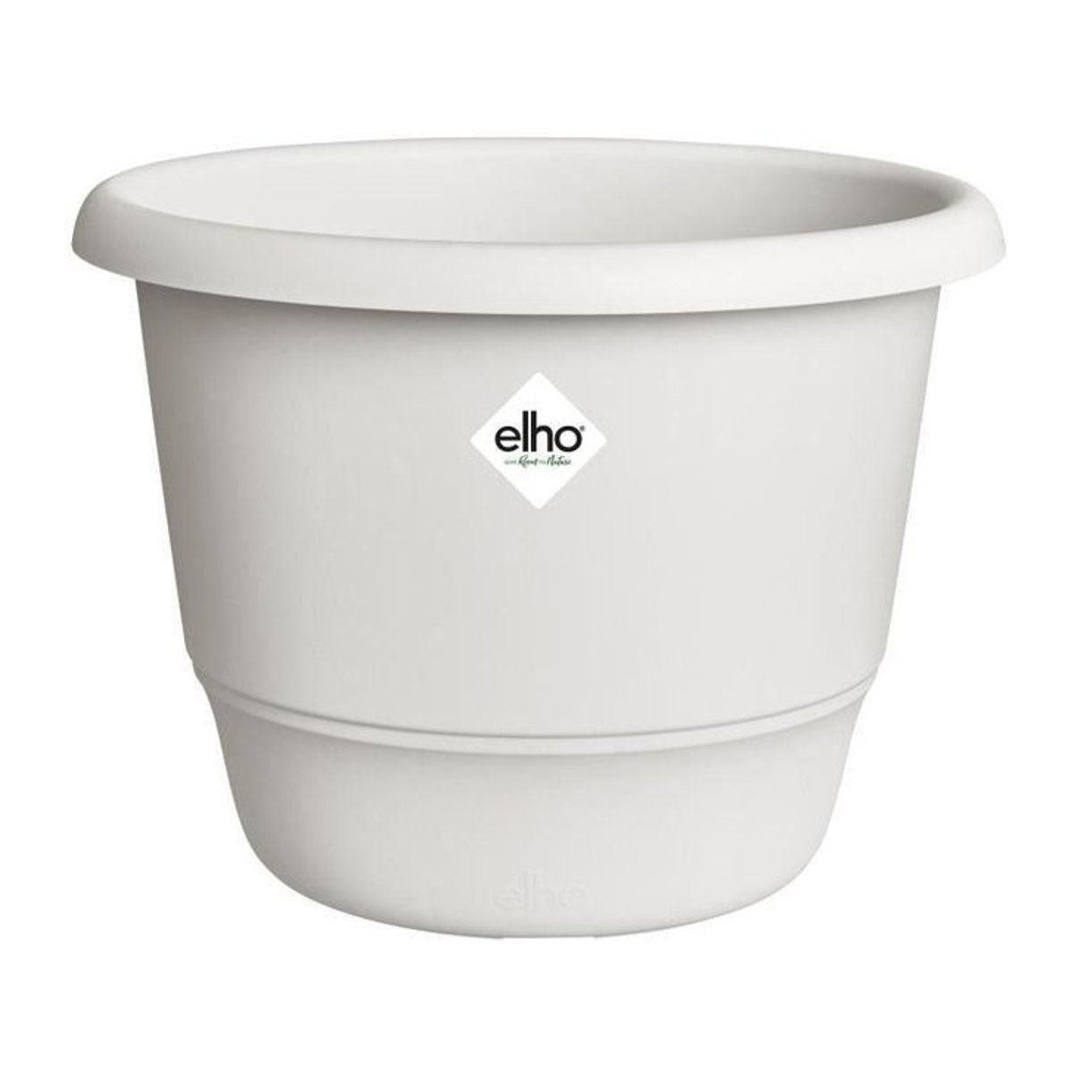 ELHO Blumentopf Amiga Rund 25 in Weiß für den Außenbereich, Durchmesser: 24,5 cm, Höhe: 18 cm - Bild 1