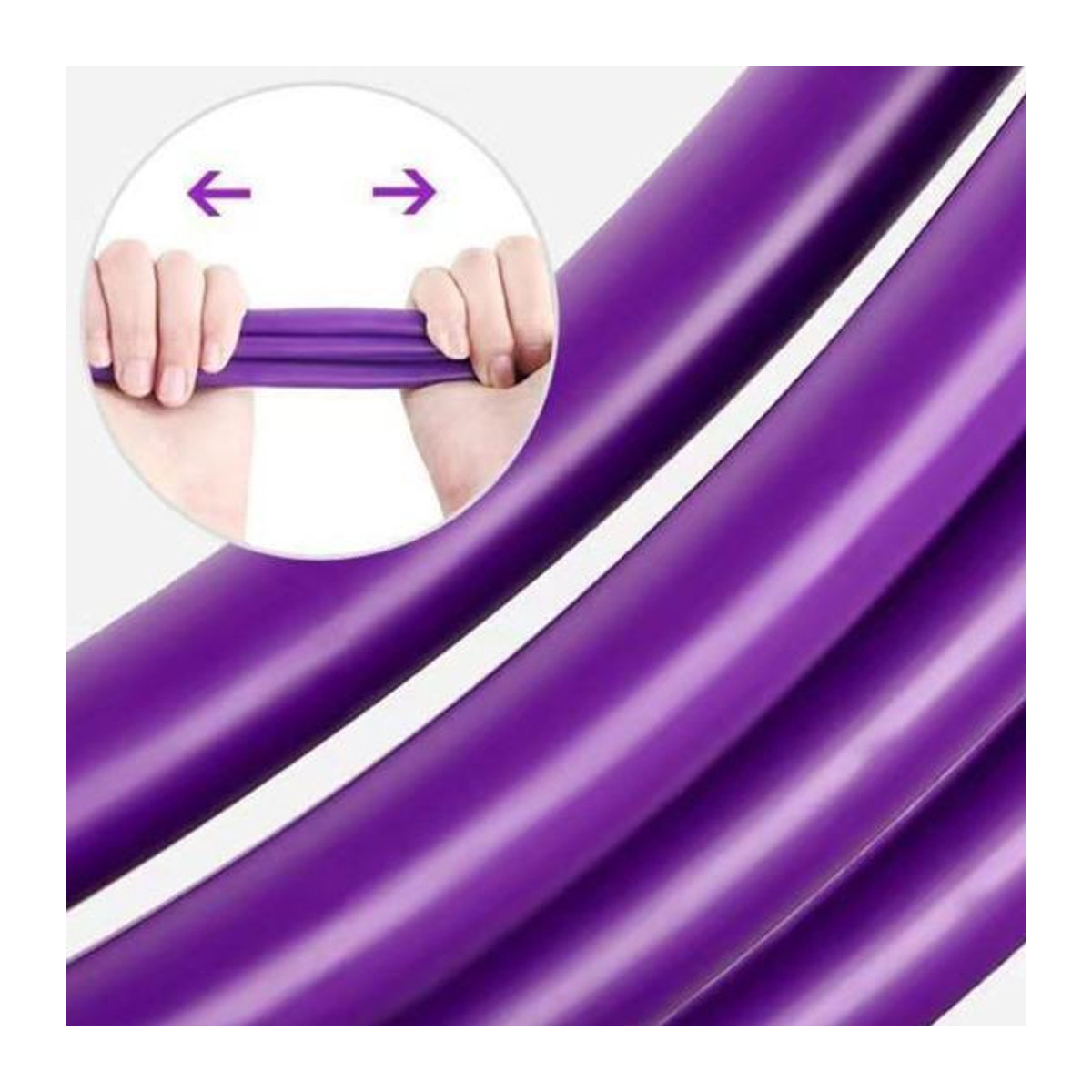 EliteEra 6-Röhren Sit-up Pedal Widerstandsband mit Griff in Blau, multifunktionales elastisches Spannseil für Yoga und Körperdehnung im Heimfitnessstudio - Bild 4