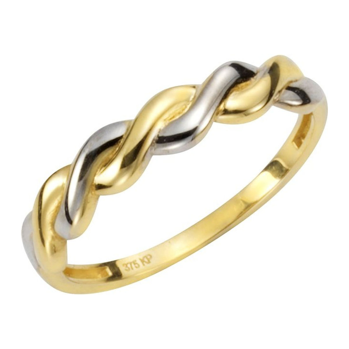 Ellen K. Fascination Ring 375 Gelbgold zweifarbig geschwungen - Bild 1