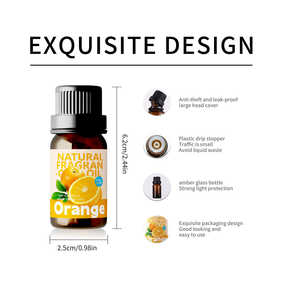 Embracex Ätherisches Öl Citrus Orange 10 ml - Bild 4