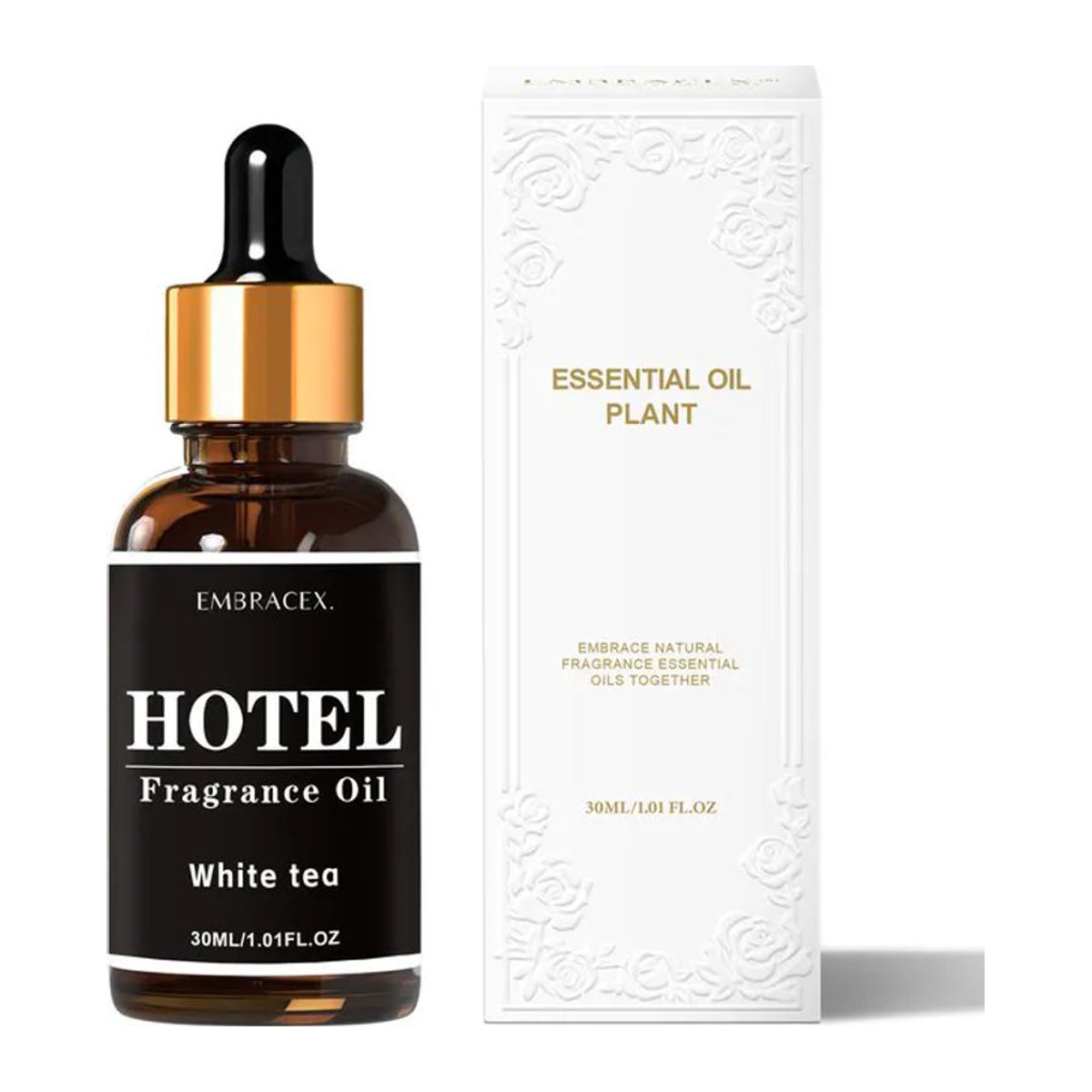 EMBRACEX Ätherisches Öl Weißer Tee in brauner Glasflasche, 30 ml - Bild 1