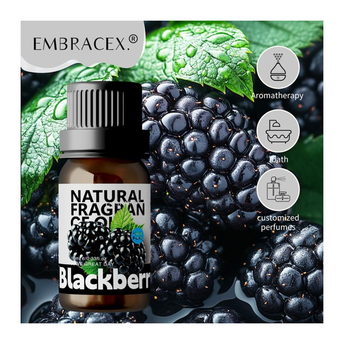 EMBRACEX Blackberry Ätherisches Öl 10 ml für Parfüm und Seifenherstellung - Bild 1
