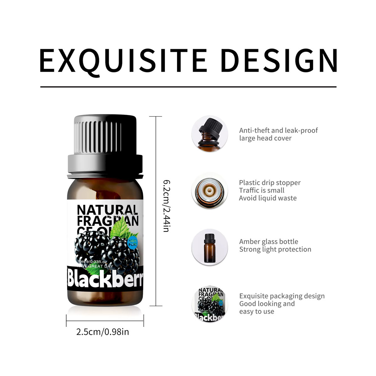 EMBRACEX Blackberry Ätherisches Öl 10 ml für Parfüm und Seifenherstellung - Bild 3