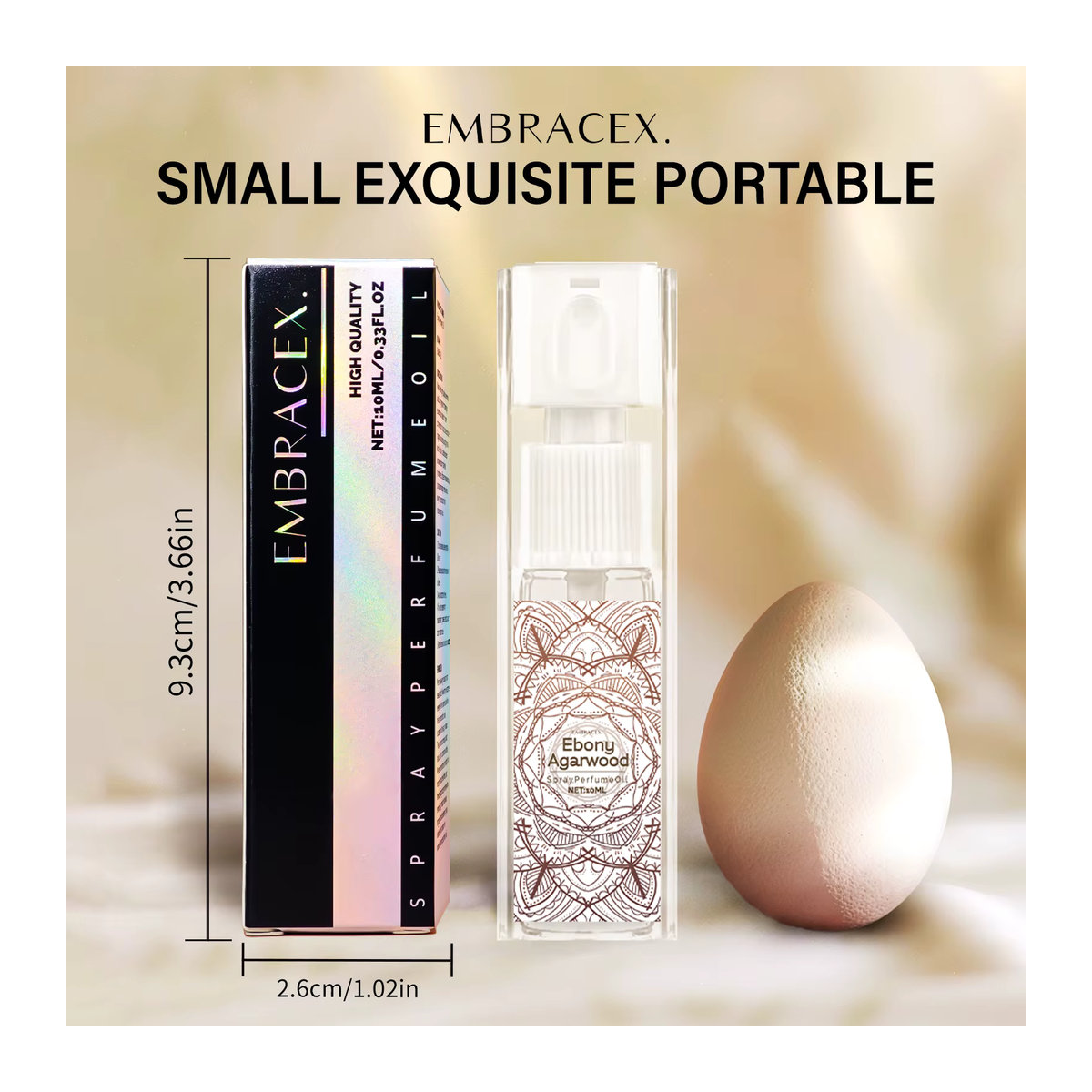 EMBRACEX Raumparfüm Spray mit Ebenholz und Adlerholz Duft, 10 ml - Bild 6