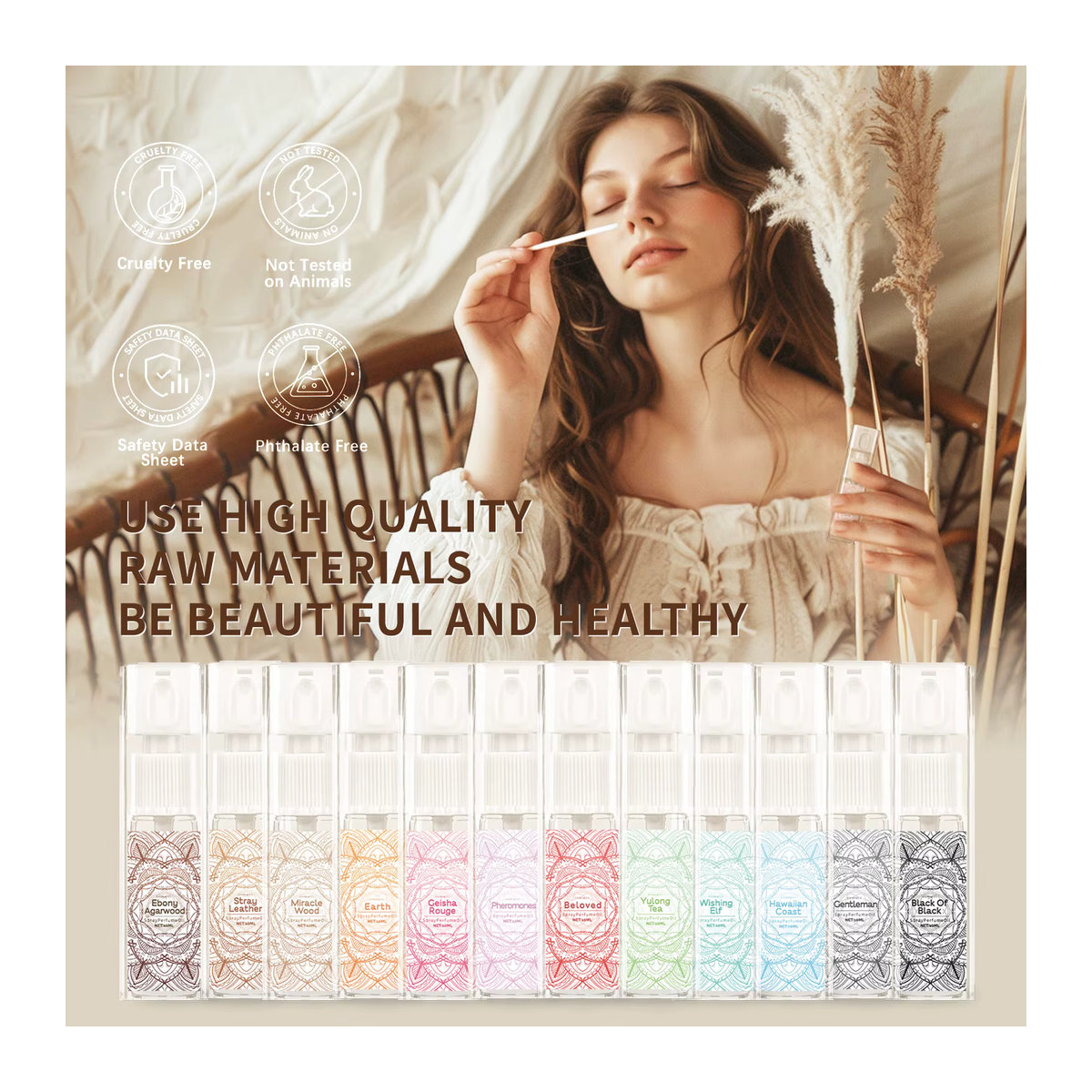 EMBRACEX Set mit 12 ätherischen Öl-Sprays als Pheromon-Parfüm für Frauen in verschiedenen Duftrichtungen wie Floral, Fruchtig und Woody - Bild 2