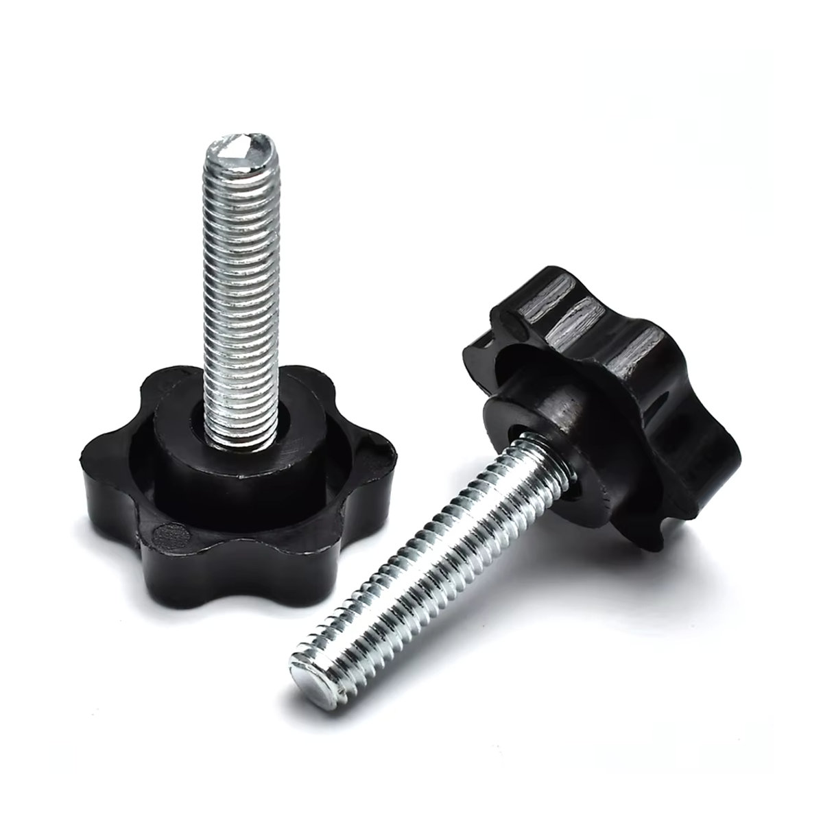 EN XIXIAN Kunststoff Sechs-Lobe Handknopf-Schrauben mit Sternkopf in Schwarz, Gewinde M4 M5 M6 M8 M10 M12 - Bild 4