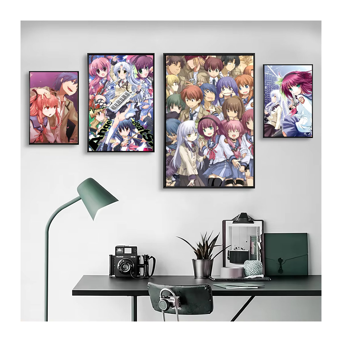 Engel schlägt Kunstposter aus Papier in Multicolor für Wohnzimmer und Café zur Wandmontage - Bild 3