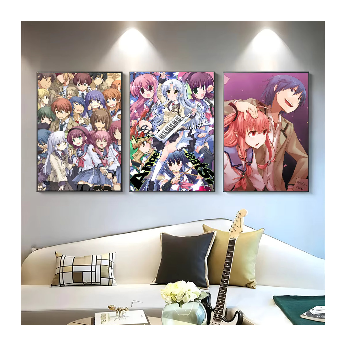 Engel schlägt Kunstposter aus Papier in Multicolor für Wohnzimmer und Café zur Wandmontage - Bild 4