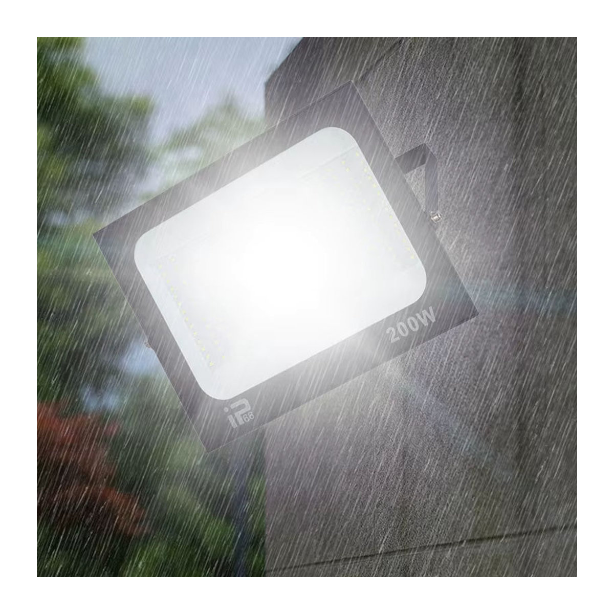 EnwYe LED Außenstrahler IP66 Wasserdicht Schwarz Modern - Bild 5