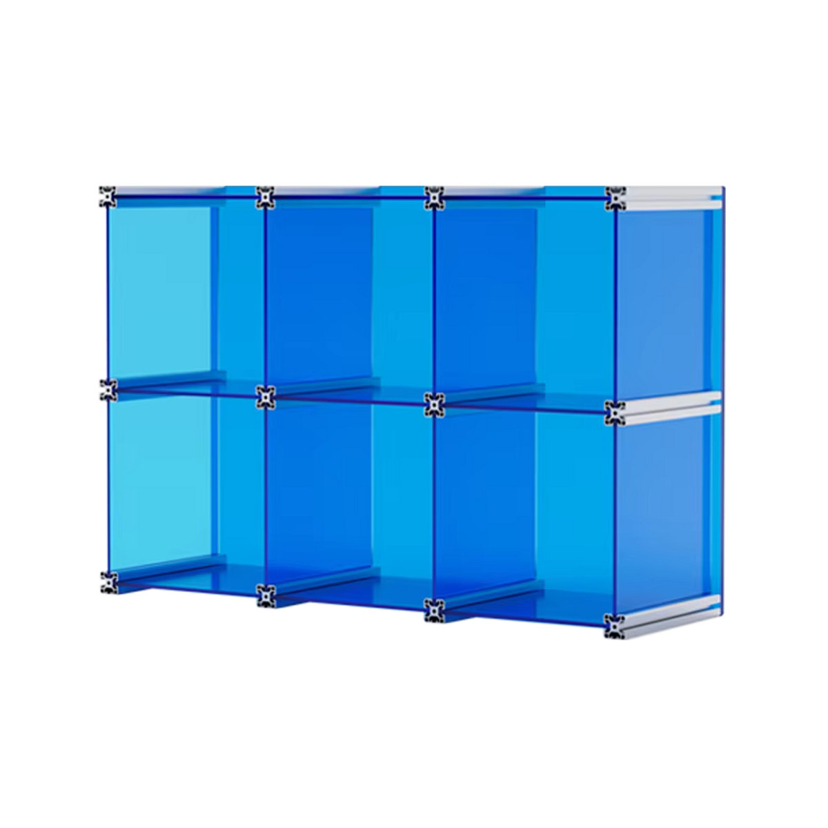EpeiusHome Acryl Gitter Lagerregal Aufbewahrungsbox transparent - Bild 3