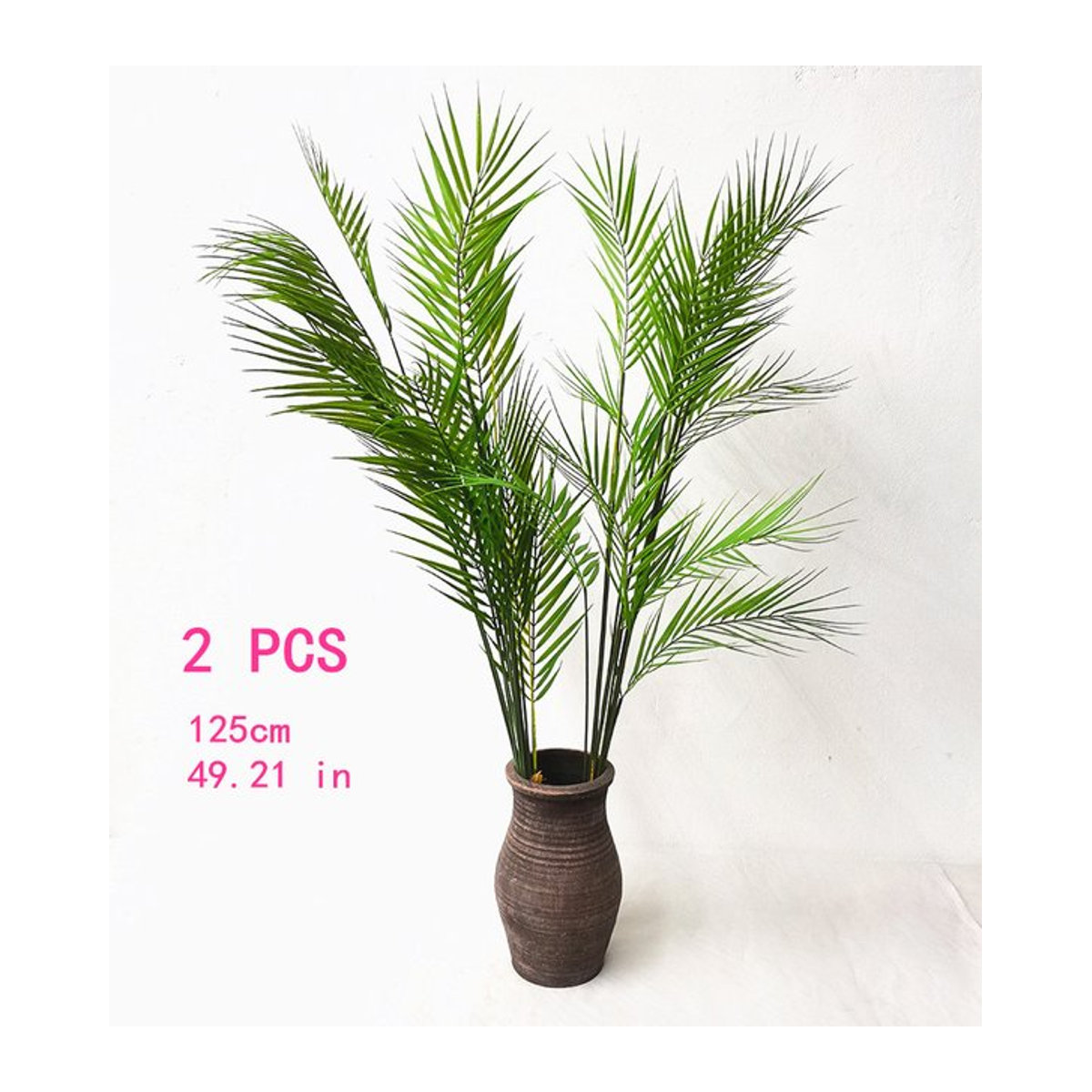 EQIANAO Künstliche Palme Grün, Stehende Tropische Pflanze als Dekoration für Haus, Hotel und Büro - Bild 1