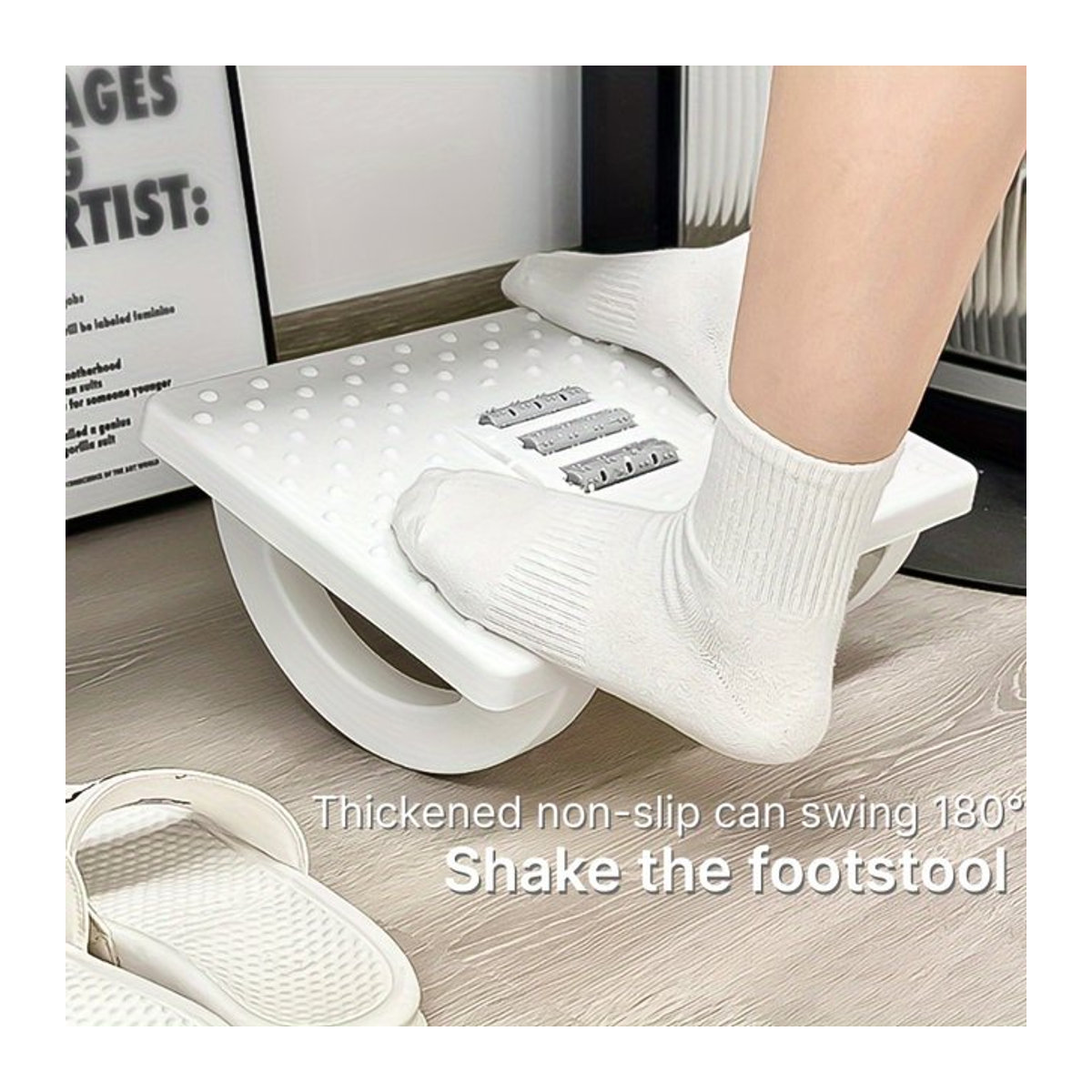 Ergonomische Fußstütze DUTRIEUX als Tritthocker unter dem Schreibtisch in Schwarz - Bild 1