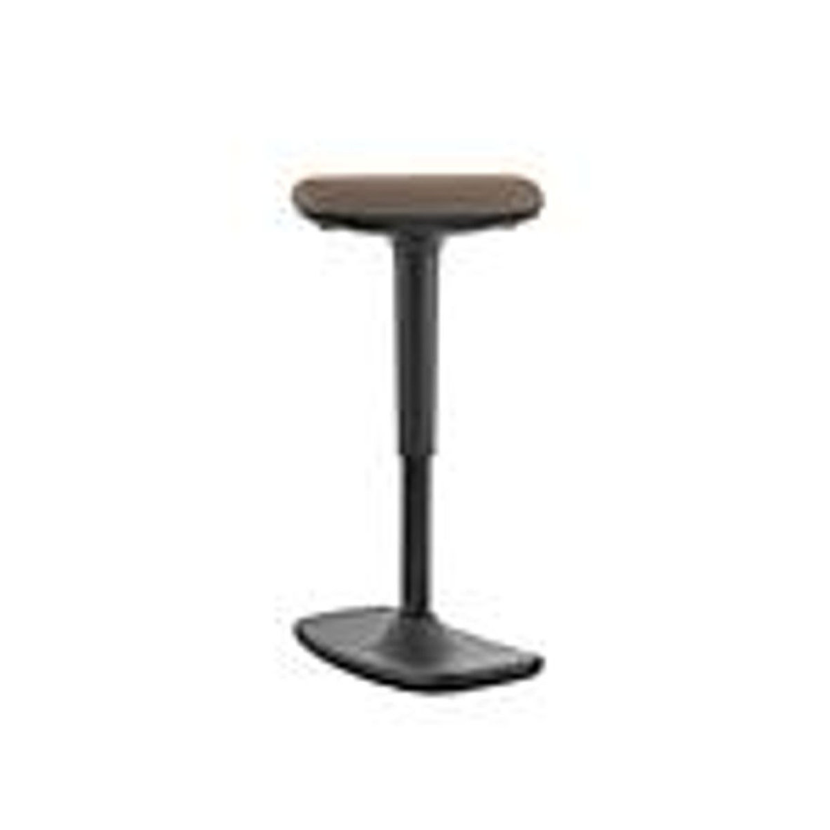Ergonomischer Steh- und Sitzhocker Timmi von Nowy Styl mit Polyurethanschaum-Polsterung in Schwarz/Grau meliert, Höhe: 51,5 - 74,5 cm - Bild 2