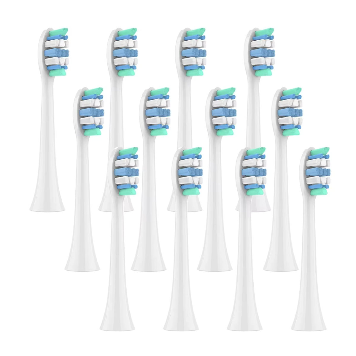 Ersatz-Zahnbürstenköpfe kompatibel mit Philips Sonicare Griffen der Serien 2100, 4100, 5100, 5300, 6100, 6500 und 7500 - Bild 1