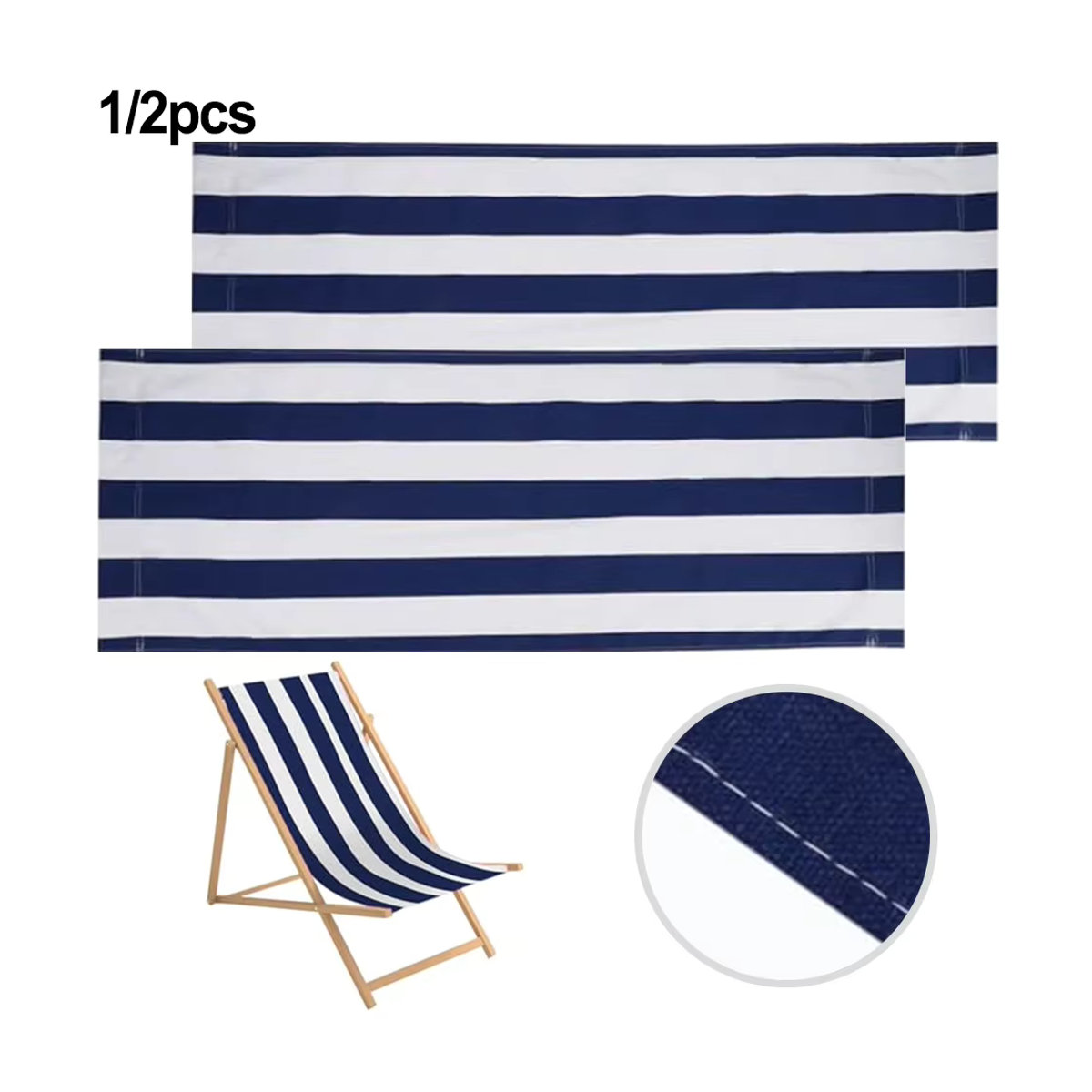 Ersatzstoff für Strandliegen und Outdoor-Liegen zur einfachen Installation und Reinigung - Bild 5