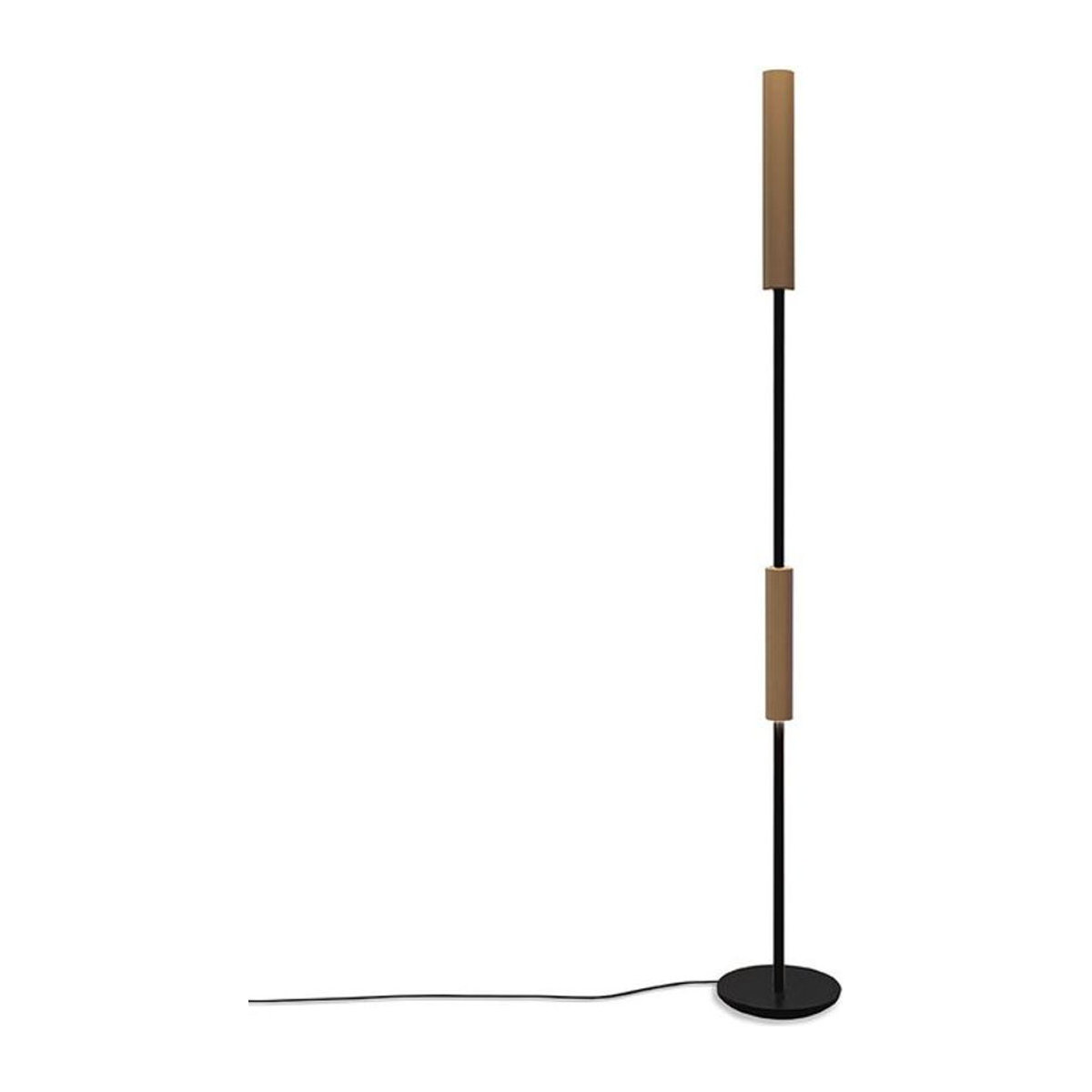 Escale Passion LED-Stehleuchte in Schwarz und Beige aus Aluminium mit integrierter dim2warm Funktion, Höhe: 180 cm - Bild 1