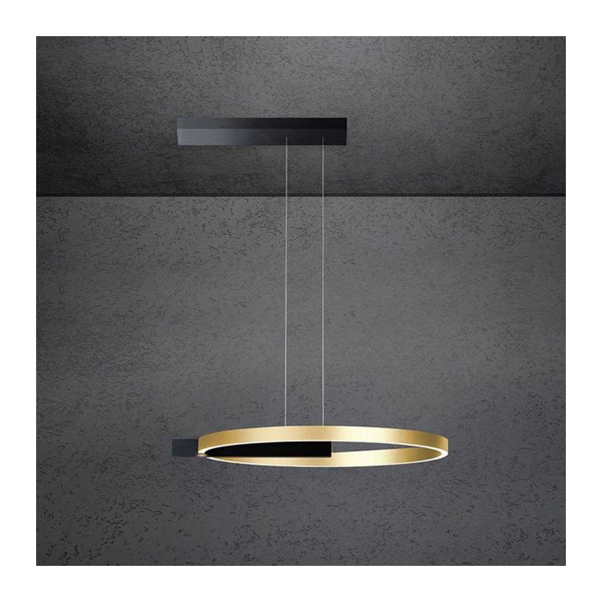 Escale Select Midnight 60 LED-Pendelleuchte in Schwarz und Gold Modern - Bild 1