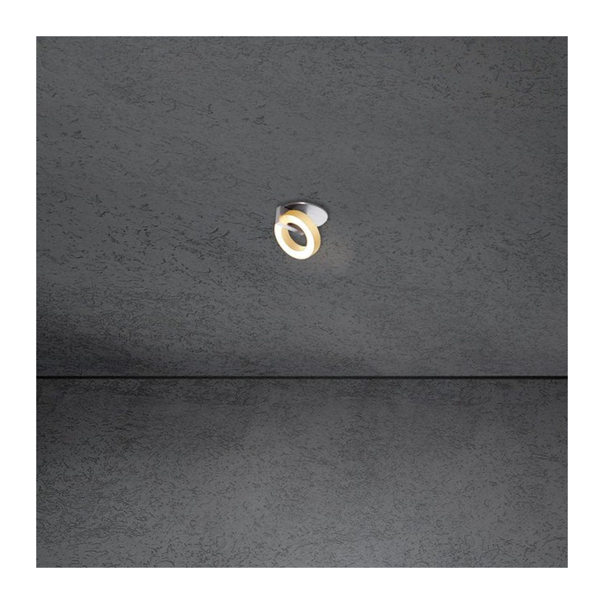 Escale Select Midnight LED-Deckeneinbaustrahler aus Aluminium in Gold und geschliffenem Aluminium - Bild 1