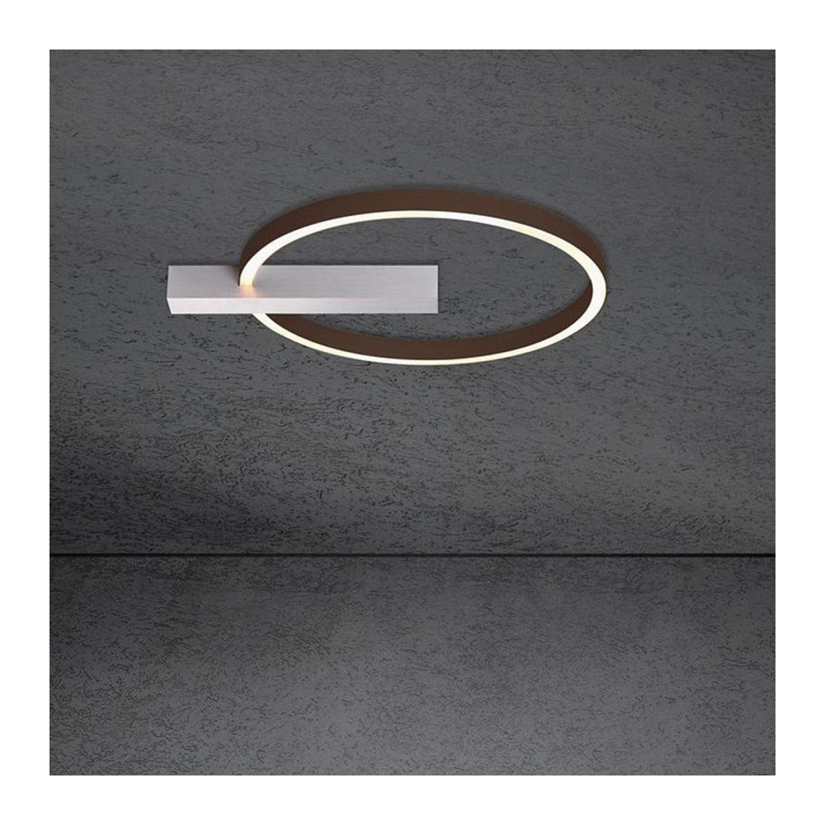 Escale Select Midnight LED-Deckenleuchte aus Aluminium in Alufarben und Bronze mit warmweißem Licht - Bild 1