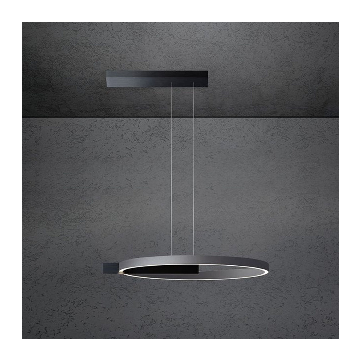 Escale Select Midnight LED-Pendelleuchte in Schwarz und Anthrazit mit 60 cm Durchmesser - Bild 1