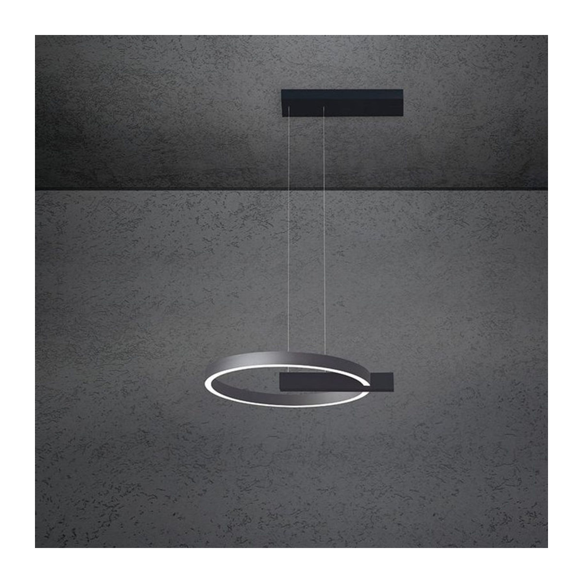 Escale Select Midnight LED-Pendelleuchte in Schwarz und Anthrazit, modern und minimalistisch gestaltet - Bild 1