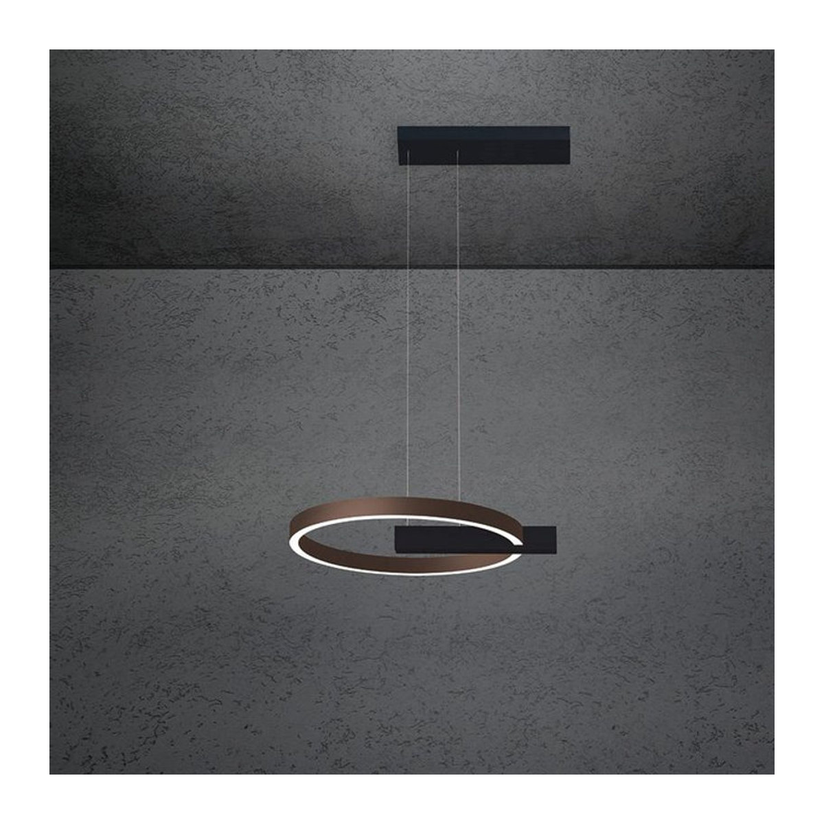 Escale Select Midnight LED-Pendelleuchte in Schwarz und Bronze, modern und minimalistisch gestaltet - Bild 1