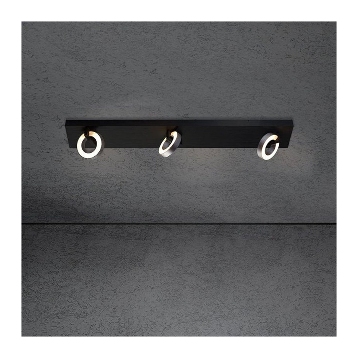Escale Select Midnight Spot 3-flammiger LED-Deckenstrahler in Schwarz und Anthrazit - Bild 1