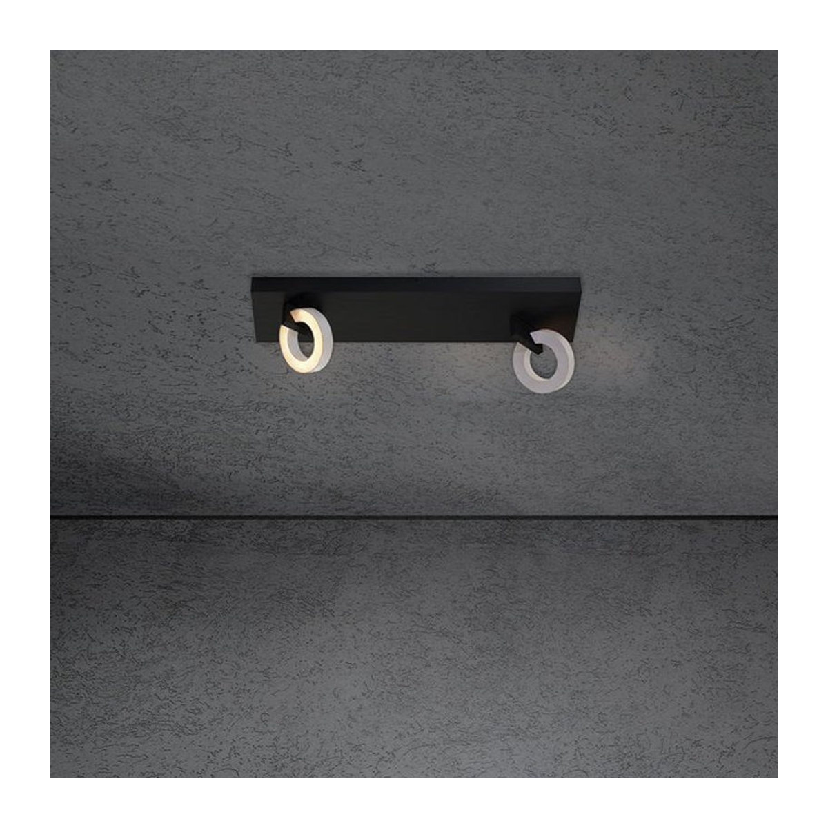 Escale Select Midnight Spot LED-Deckenstrahler 2-flammig in Schwarz mit Aluminium-Kopf - Bild 1