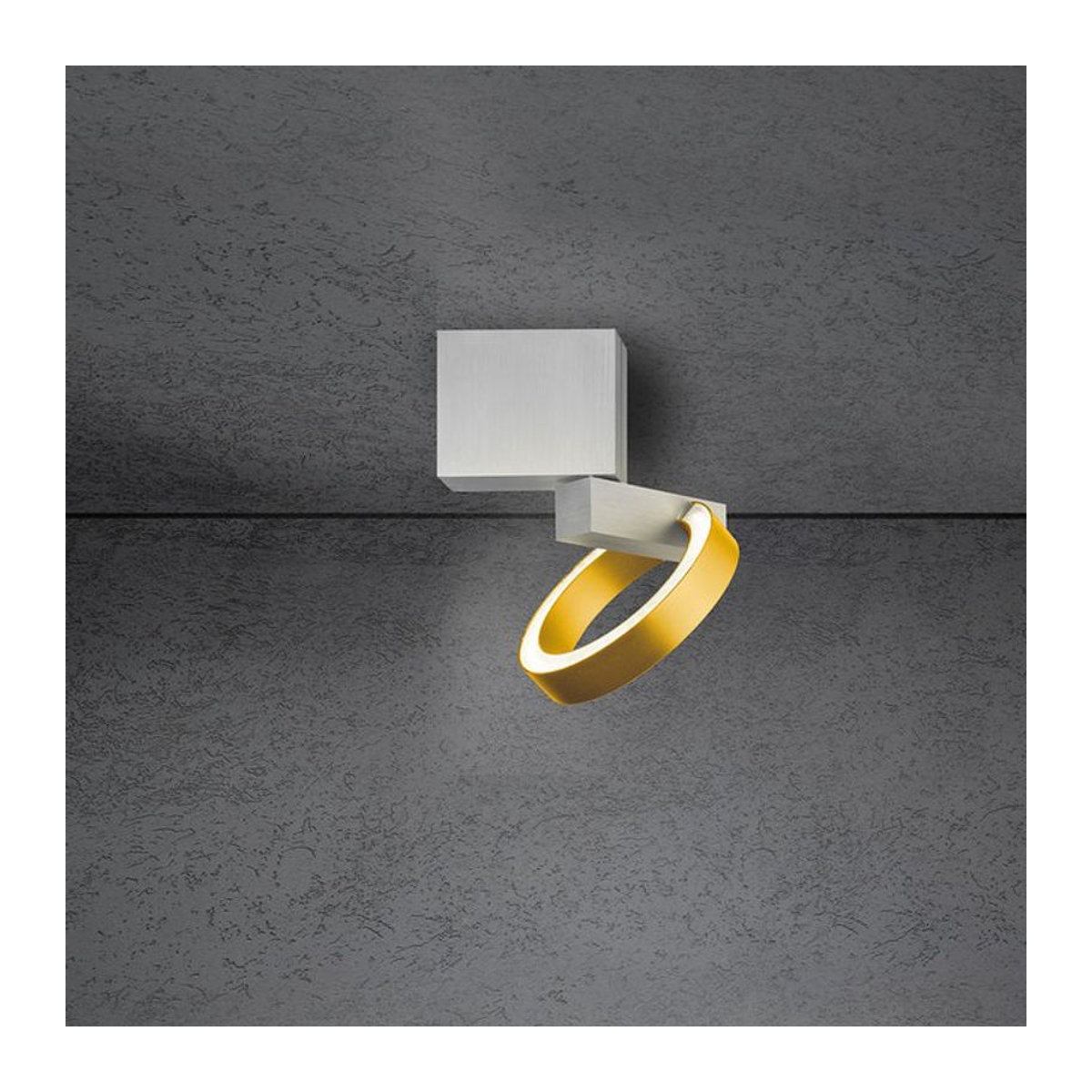 Escale Select Midnight Tech-Spot LED-Deckenstrahler aus Aluminium in Alufarben und Gold - Bild 1