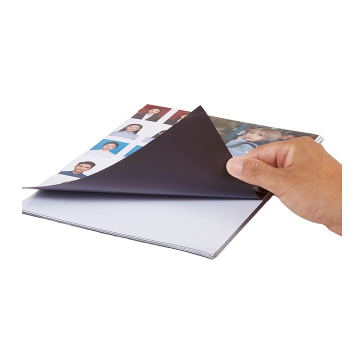 ESHANG 5er Set bedruckbare Magnetfolien in Weiß, mattes Fotopapier für Tintenstrahldrucker, Dicke: 13,5 mm, Rechteckig - Bild 1