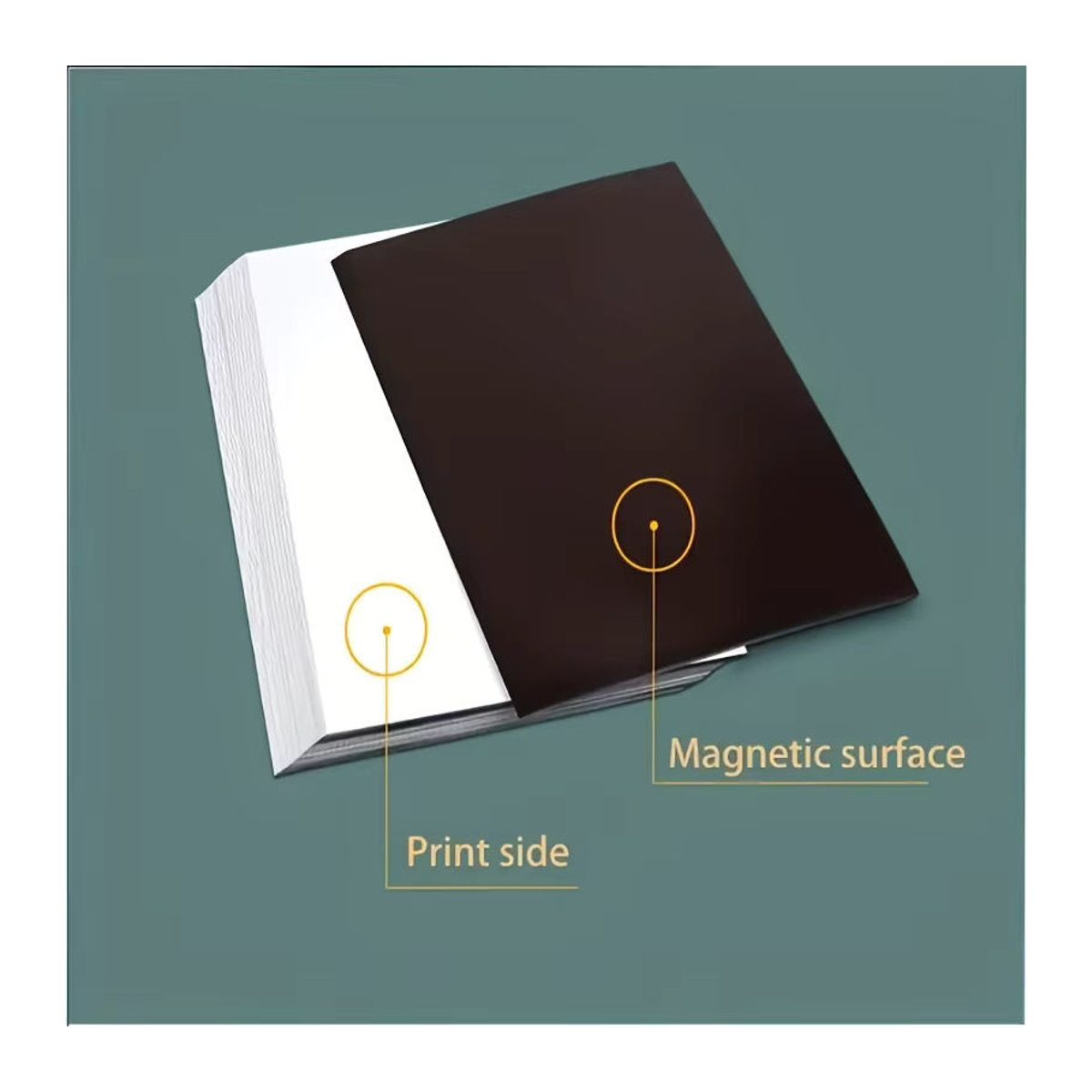 ESHANG 5er Set bedruckbare Magnetfolien in Weiß, mattes Fotopapier für Tintenstrahldrucker, Dicke: 13,5 mm, Rechteckig - Bild 2
