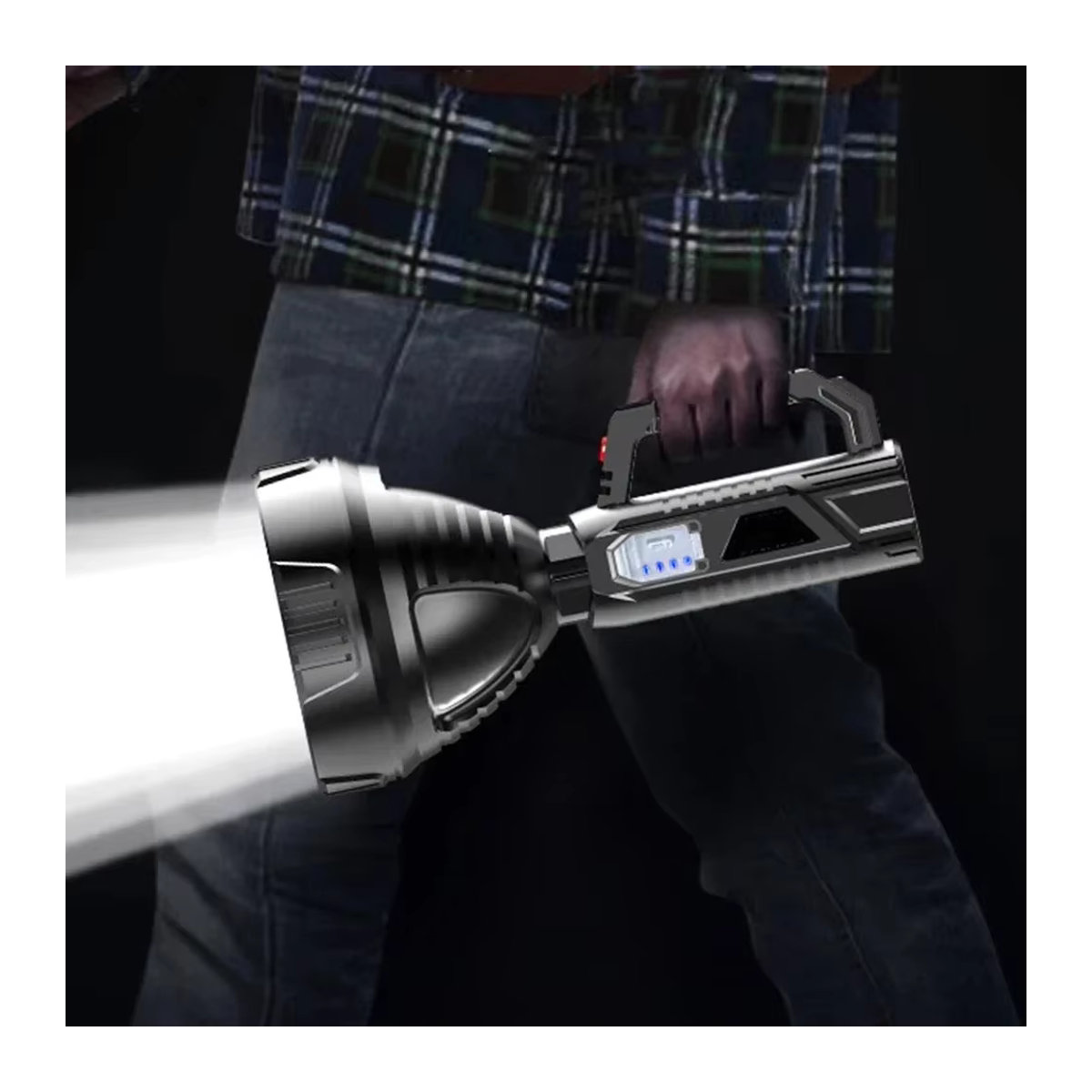 ESMARTER High Power LED Taschenlampe USB aufladbar und wasserdicht für Camping und Angeln - Bild 6