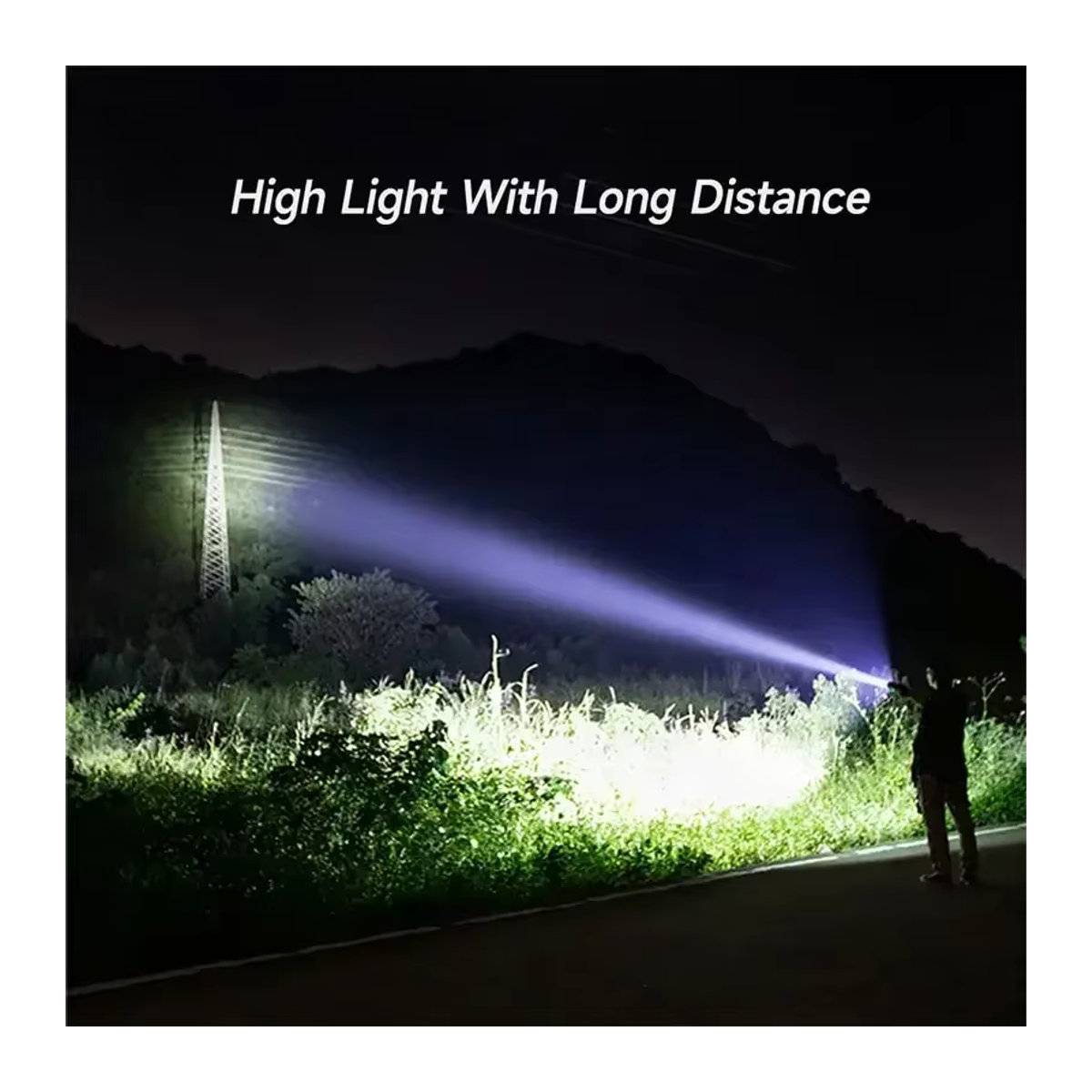 ESMARTER LED-Taschenlampe USB wiederaufladbar mit 18650 Akku wasserdicht für Camping, Jagd und Outdoor - Bild 4