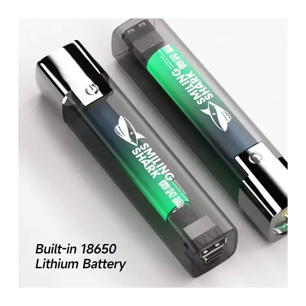 ESMARTER LED-Taschenlampe USB wiederaufladbar mit 18650 Akku wasserdicht für Camping, Jagd und Outdoor - Bild 5
