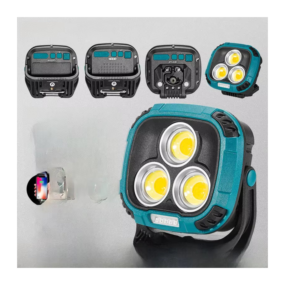 ESMATER W891 COB Multifunktions-tragbarer wiederaufladbarer LED-Scheinwerfer als Arbeitslampe für Notfälle - Bild 6