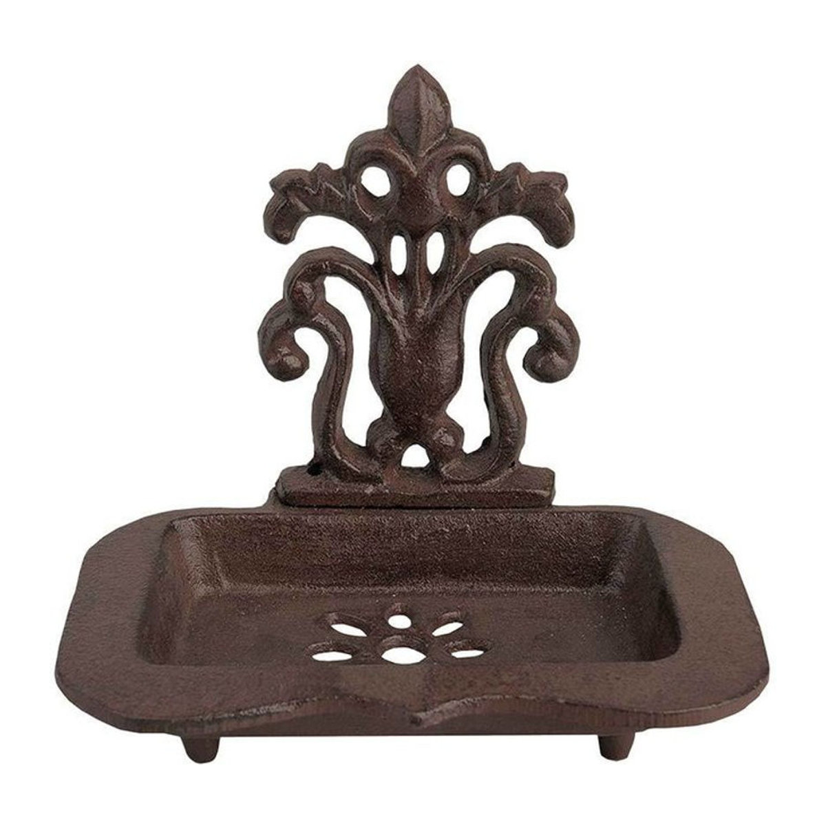 Esschert Design Seifenspender im Vintage-Stil aus Metall in Antik-Braun - Bild 1