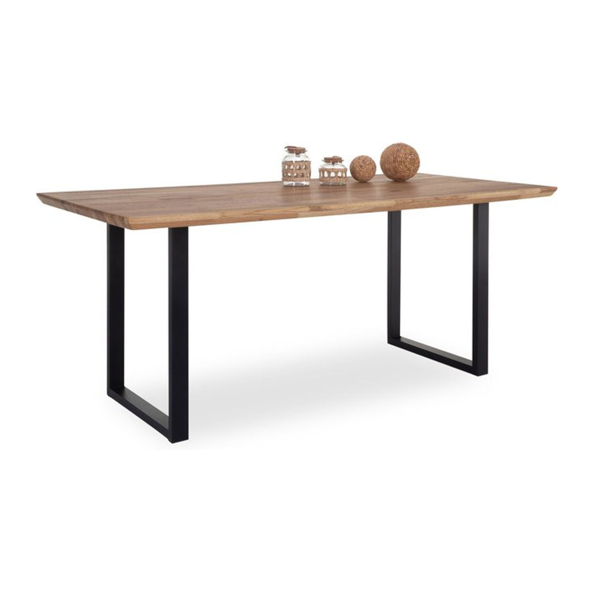 Esstisch HARPER MONTANA aus Eiche Massivholz in Braun Natur im Industrial Design, Rechteckig, B/T/H: 180 x 80 x 76 cm - Bild 1