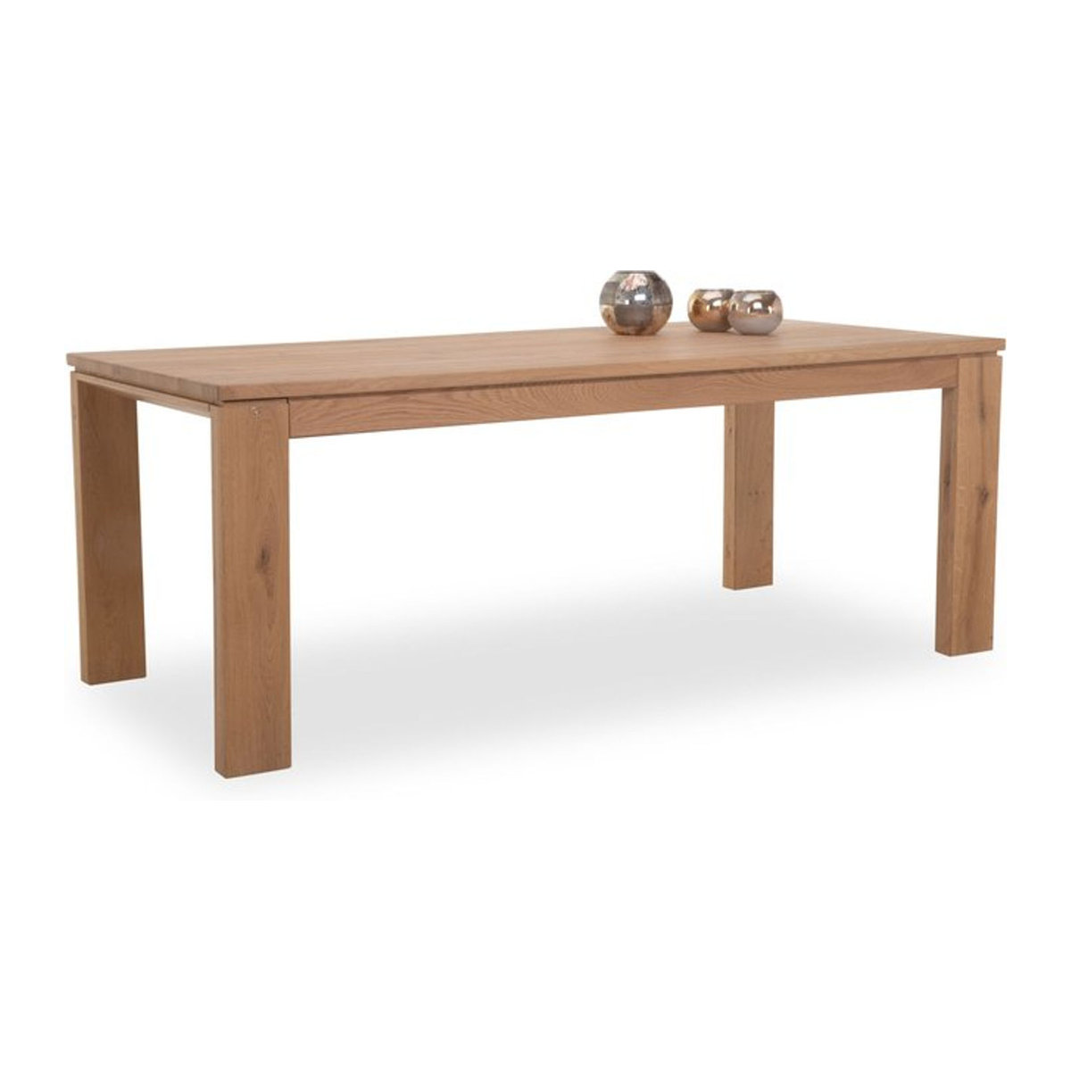 Esstisch witlake SORAGA Massivholztisch Eiche Natur in modernem skandinavischem Design, Rechteckig, B/T/H: 150 x 140 x 95 cm - Bild 1