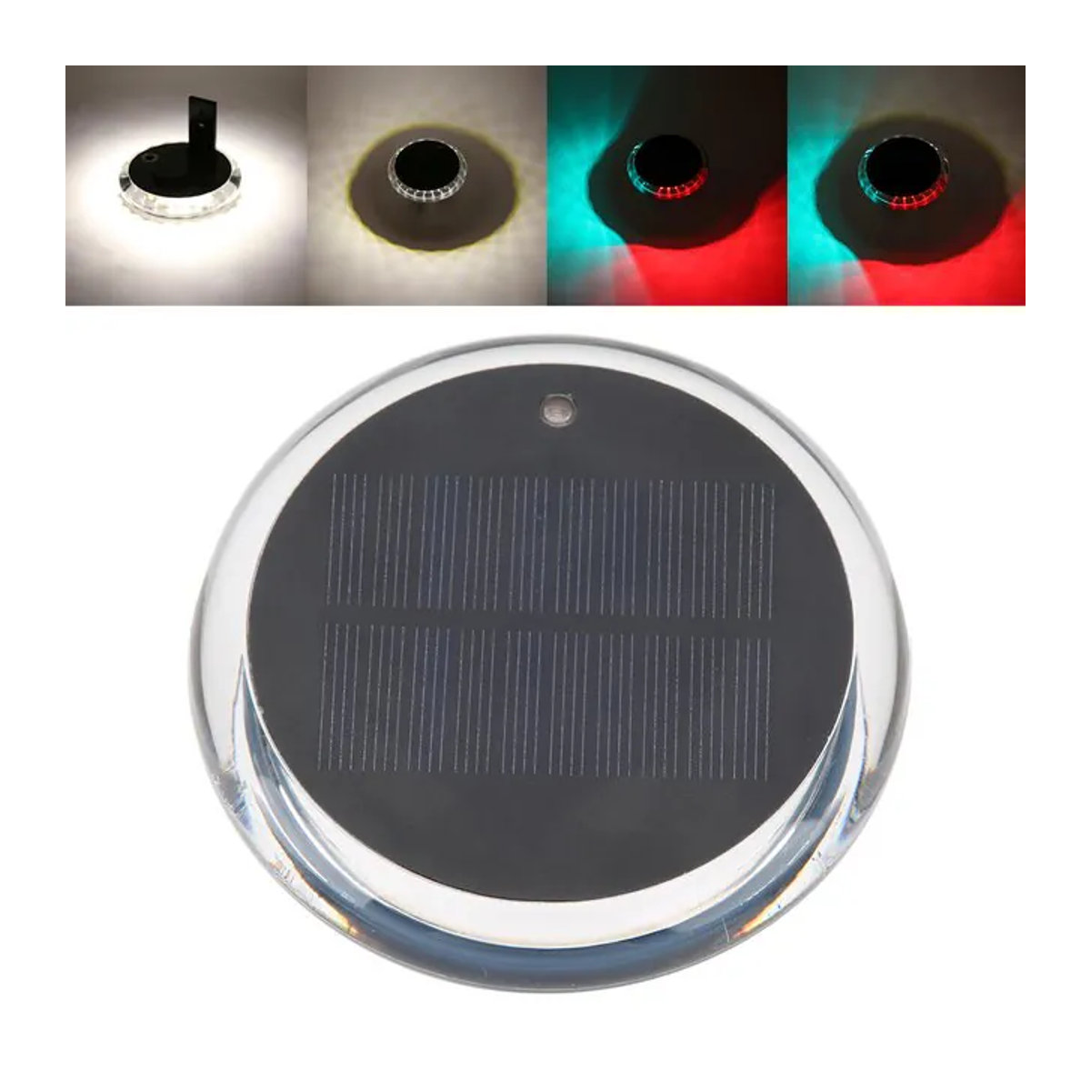 ESTINK Solarbetriebenes Outdoor-Navigationslicht mit IP67 Wasserdichtigkeit, 6 Modi und drahtloser Fernbedienung - Bild 1