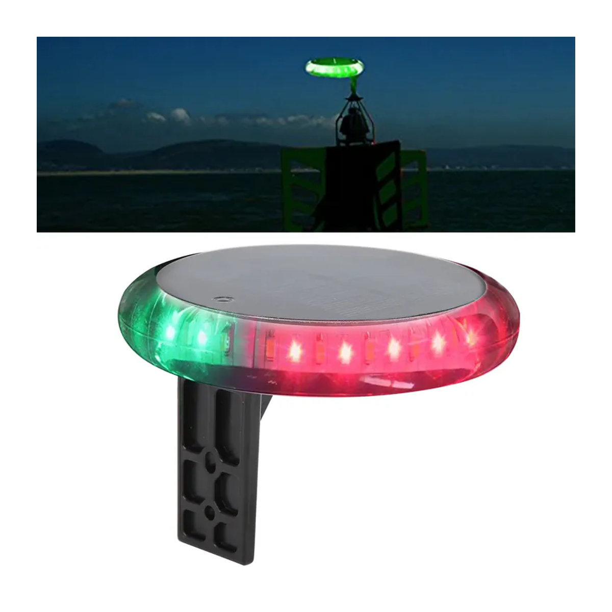 ESTINK Solarbetriebenes Outdoor-Navigationslicht mit IP67 Wasserdichtigkeit, 6 Modi und drahtloser Fernbedienung - Bild 6