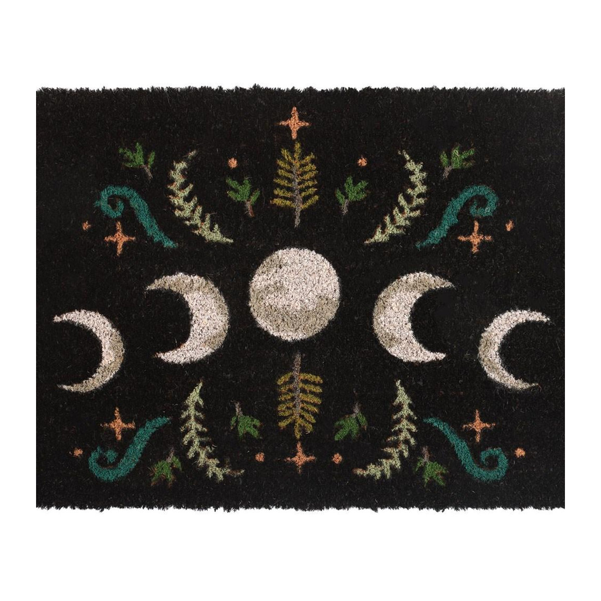 Etwas anderes Dark Forest Moon Phases Fußmatte in Schwarz - Bild 2