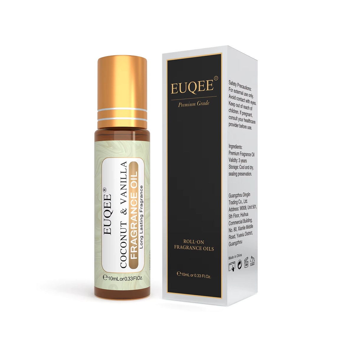 EUQEE Duftöl Kokosnuss-Vanille für Aromatherapie und DIY-Projekte, 10 ml - Bild 1