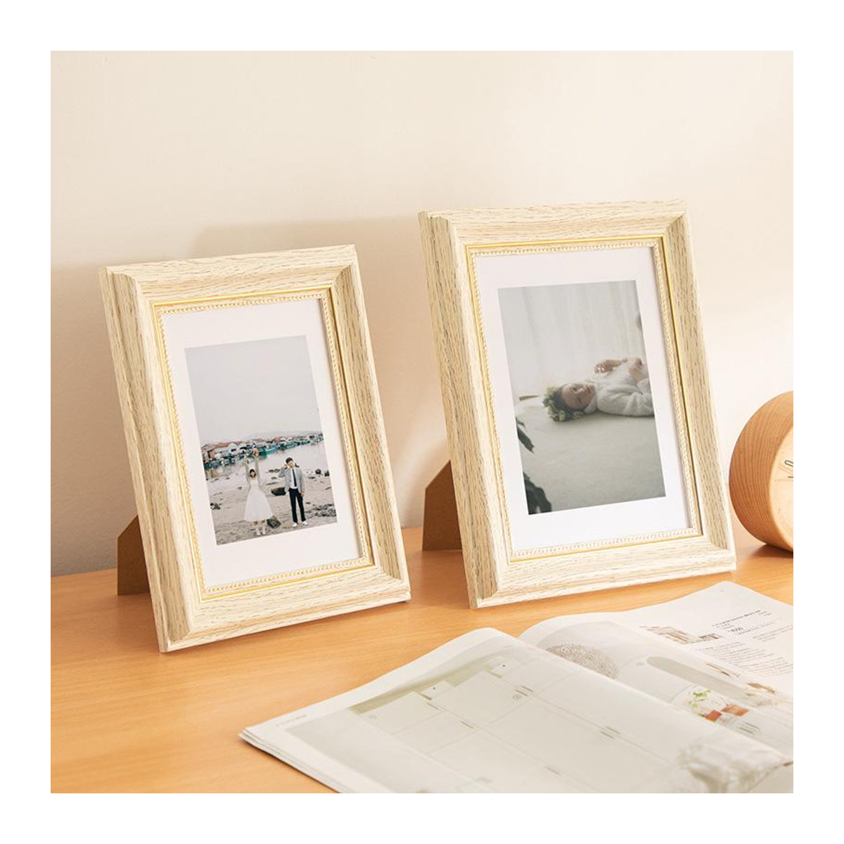 Europäischer Retro-Fotorahmen Polaris Star aus Harz für Tisch und Wand, B/H: 10,3 x 15,3 cm - Bild 1