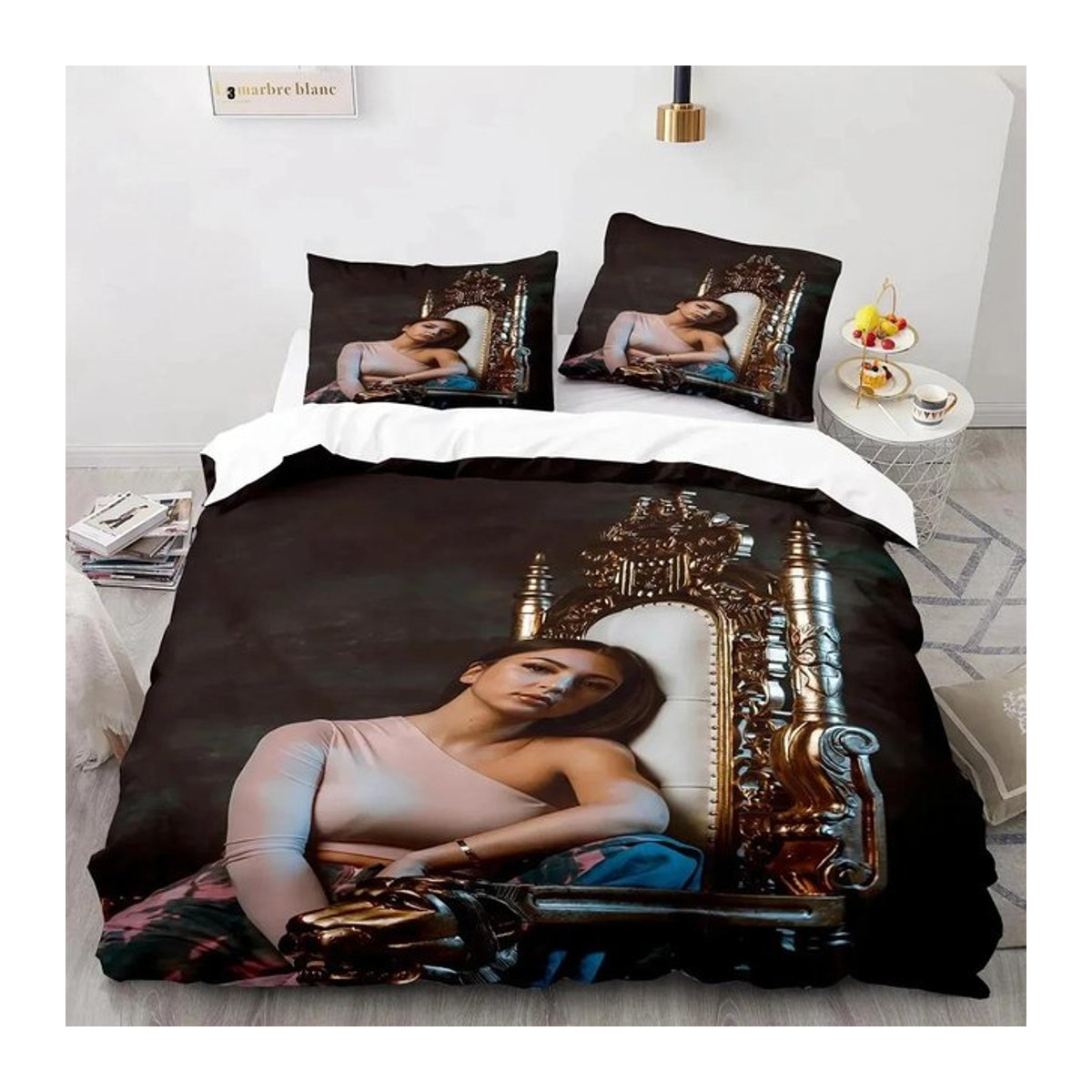 Eva Queen 3D Gedrucktes Bettwäscheset Multicolor, bestehend aus 3-teiligem Bettzeug mit Kissenbezug und Bettdeckenbezug, B/H: 135 x 200 cm - Bild 1
