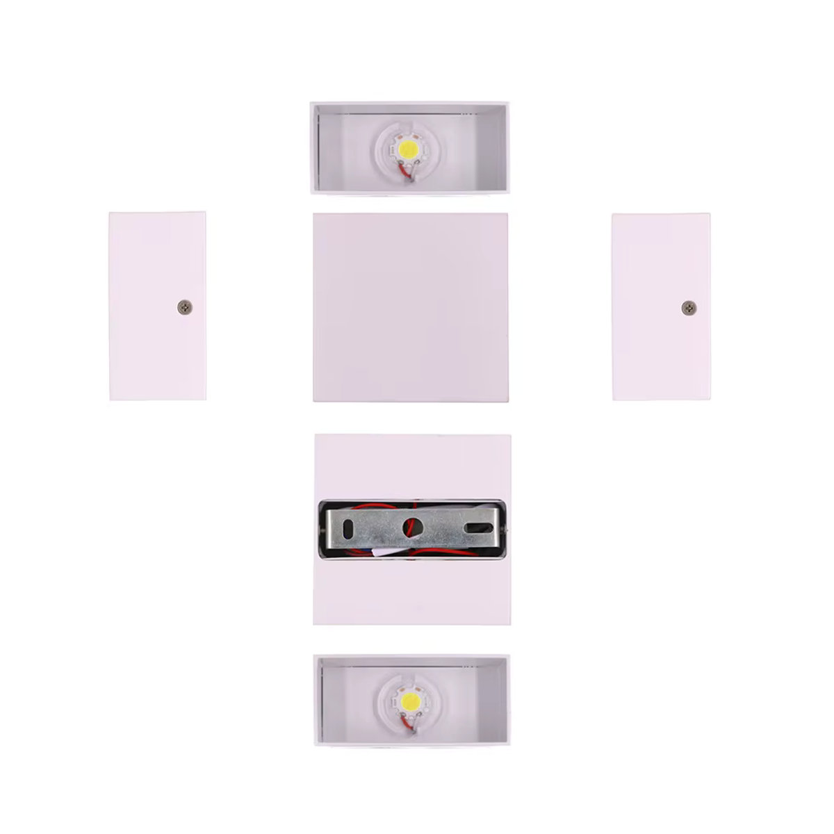 Evelobin LED-Wandleuchte aus Aluminium in minimalistischem Design für Innenbereiche mit Up-and-Down-Lichteffekt, 6 W - Bild 2