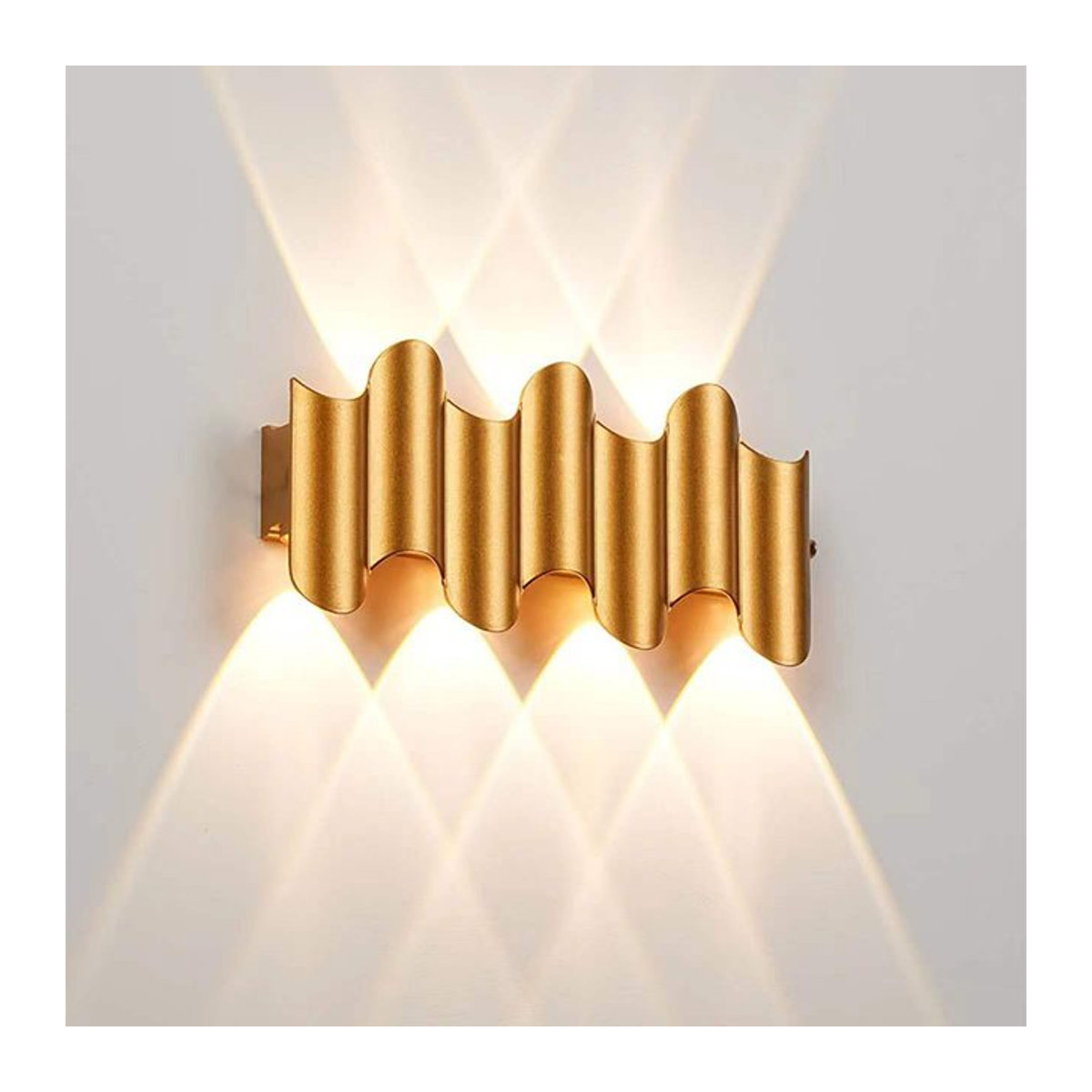 Evelobin Moderne LED Wandleuchte Schwarz Wasserdicht für Außenbereich und Garten mit Up-and-Down-Beleuchtung - Bild 1
