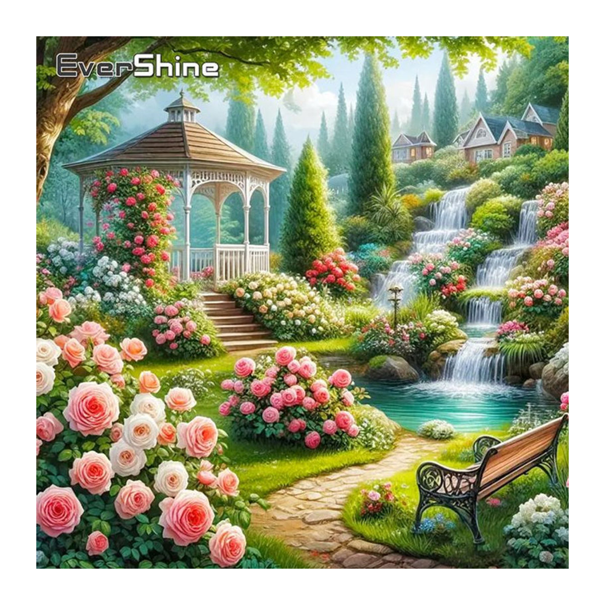 Evershine 5D Diamant Malerei Blumen Landschaft Mosaik Stickerei Bild in Mehrfarbig - Bild 1