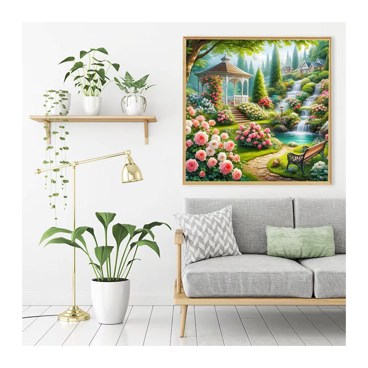 Evershine 5D Diamant Malerei Blumen Landschaft Mosaik Stickerei Bild in Mehrfarbig - Bild 3