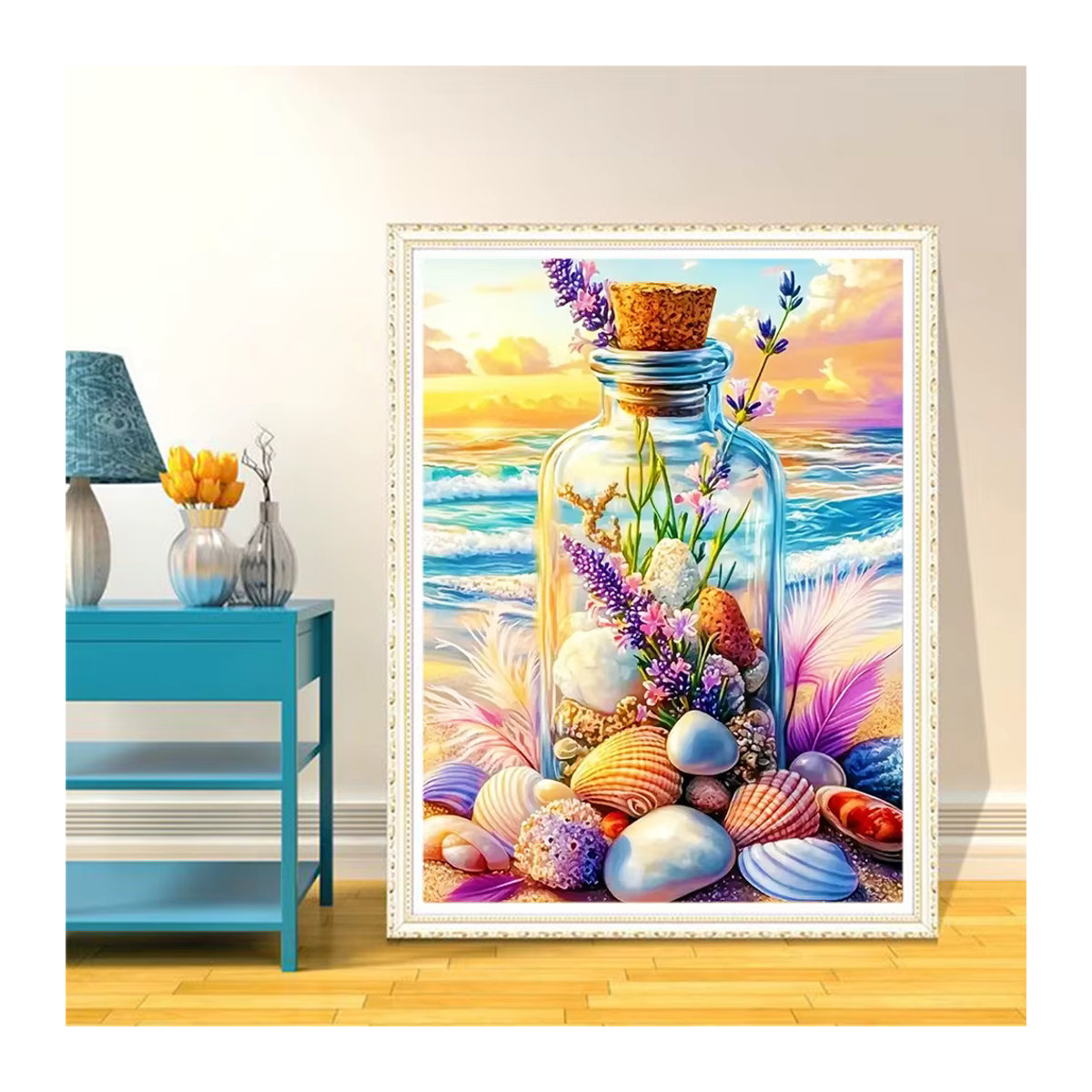 Evershine Diamant-Malerei Set mit maritimem Strand- und Meerlandschaftsmotiv in Mehrfarbig - Bild 3